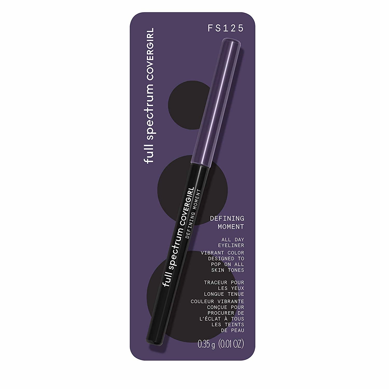 COVERGIRL Defining Moment, All Day Eyeliner, Deep Purple, 0.012 Ounce