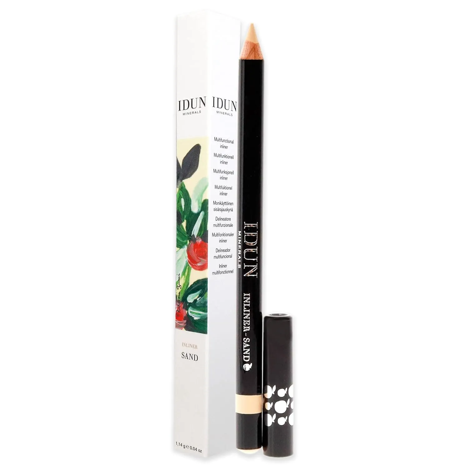 Creamy Eyeliner - Precision Pen for Flawless Eye Looks - Skin Nourishing Mineral Formula - Fine Tipped Point and Angled Smudging Tool for Sharp or Smoky Designs - 103 Sand - 0.012 oz