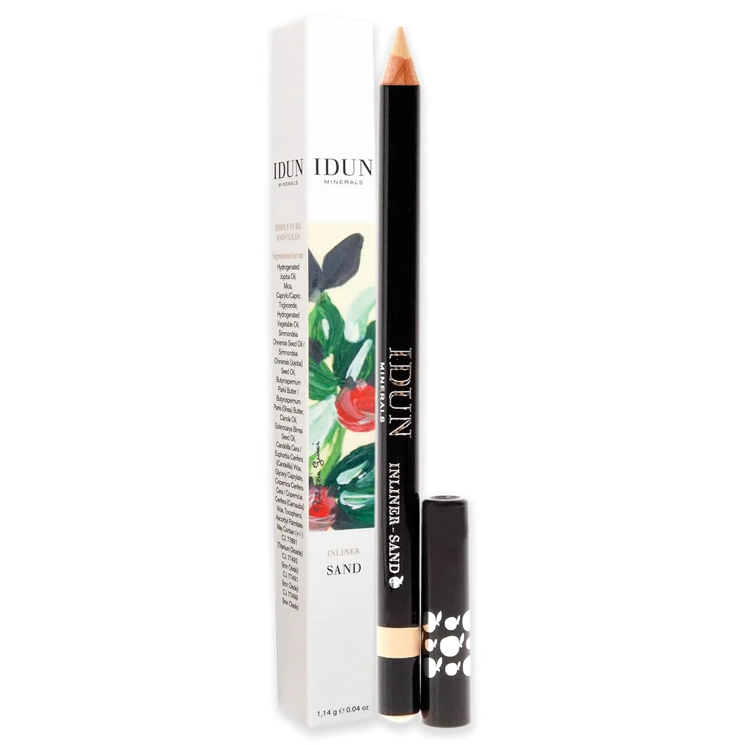 Creamy Eyeliner - Precision Pen for Flawless Eye Looks - Skin Nourishing Mineral Formula - Fine Tipped Point and Angled Smudging Tool for Sharp or Smoky Designs - 103 Sand - 0.012 oz