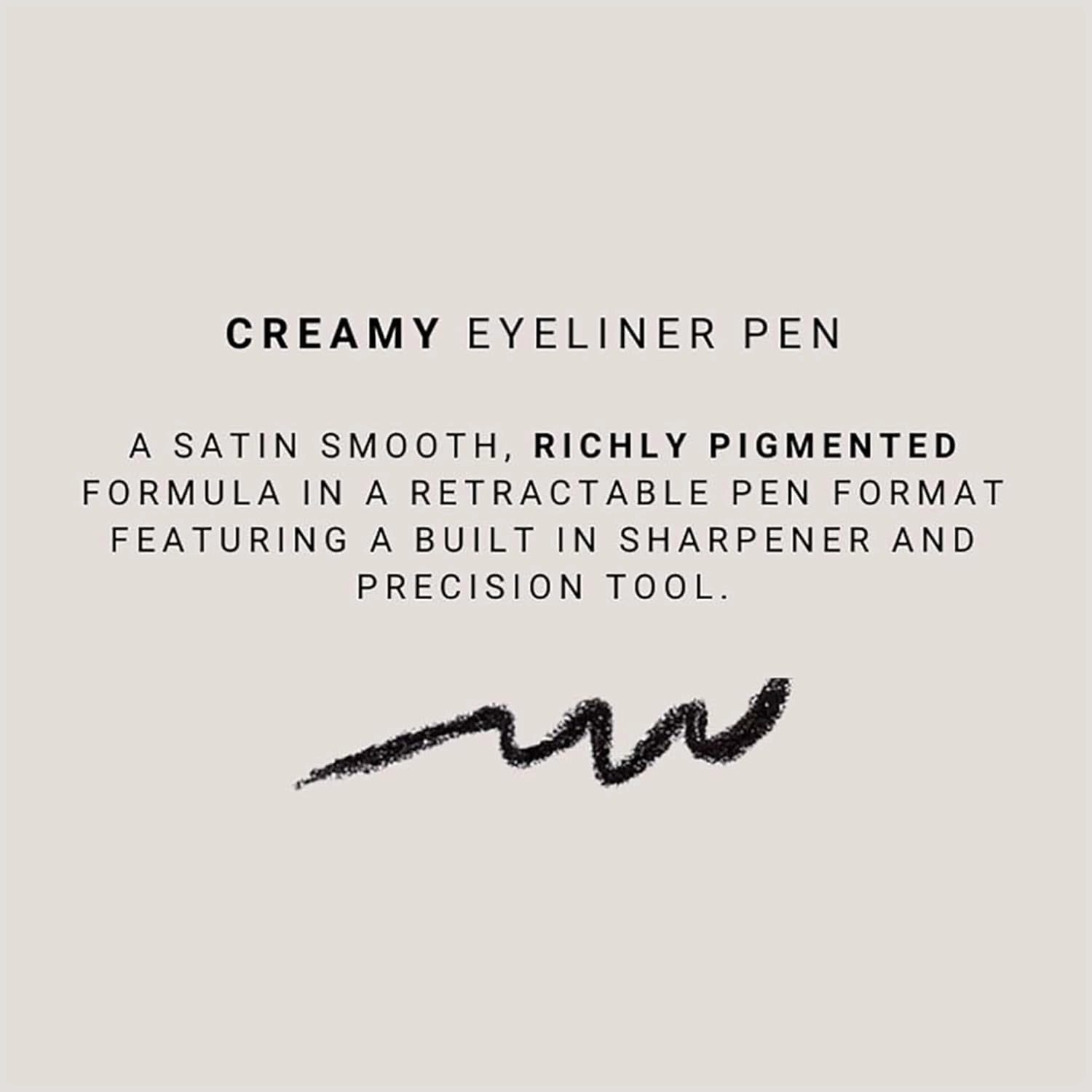 Creamy Eyeliner - Precision Pen for Flawless Eye Looks - Skin Nourishing Mineral Formula - Fine Tipped Point and Angled Smudging Tool for Sharp or Smoky Designs - 104 Aska - 0.012 oz