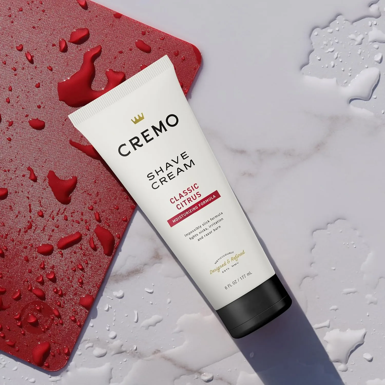Cremo Shaving Cream Mens, Astonishingly Superior Ultra-Slick Shaving Cream for Men, Fights Nicks, Cuts And Razor Burn, 6 Fl Oz (2 Pack)