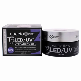 Cuccio Pro T3 Cool Cure Versatility Gel - Controlled Levelling - LED And UV - Incredibly Flexible - Strong Adhesion - Thick Viscosity - Fast Application - Quick-Dry - Opaque Nude Pink - 1 Oz Nail Gel