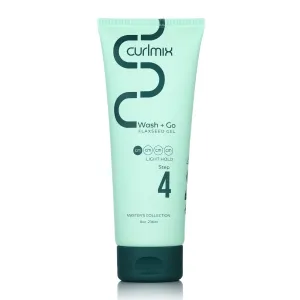 CurlMix Light Hold Flaxseed Gel for Curly Hair - Defines & Elongates Curls without Dryness or Flaking