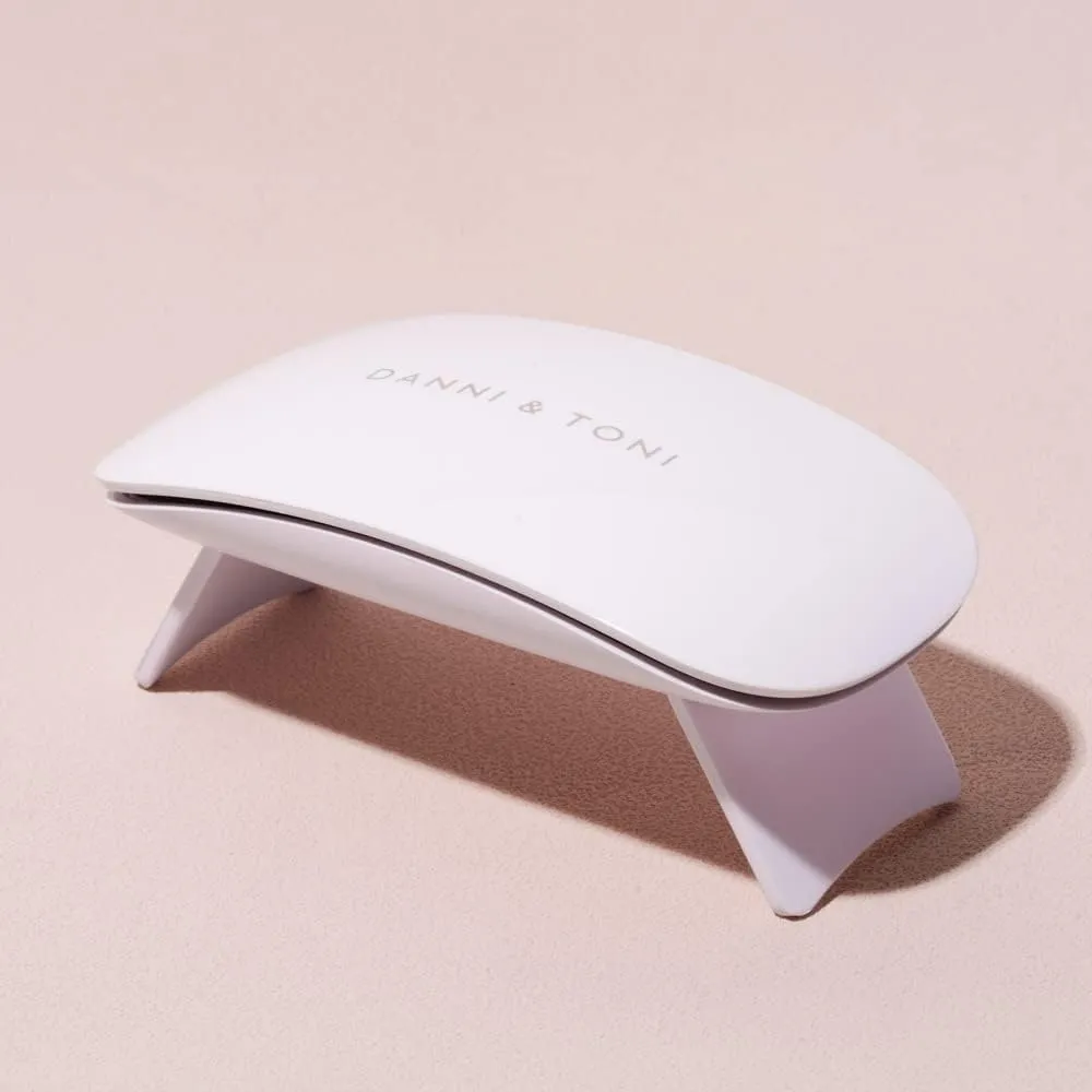 DANNI & TONI UV LED Gel Nail Lamp - Mini Travel Nail Dryer for Gel Polish and Stickers