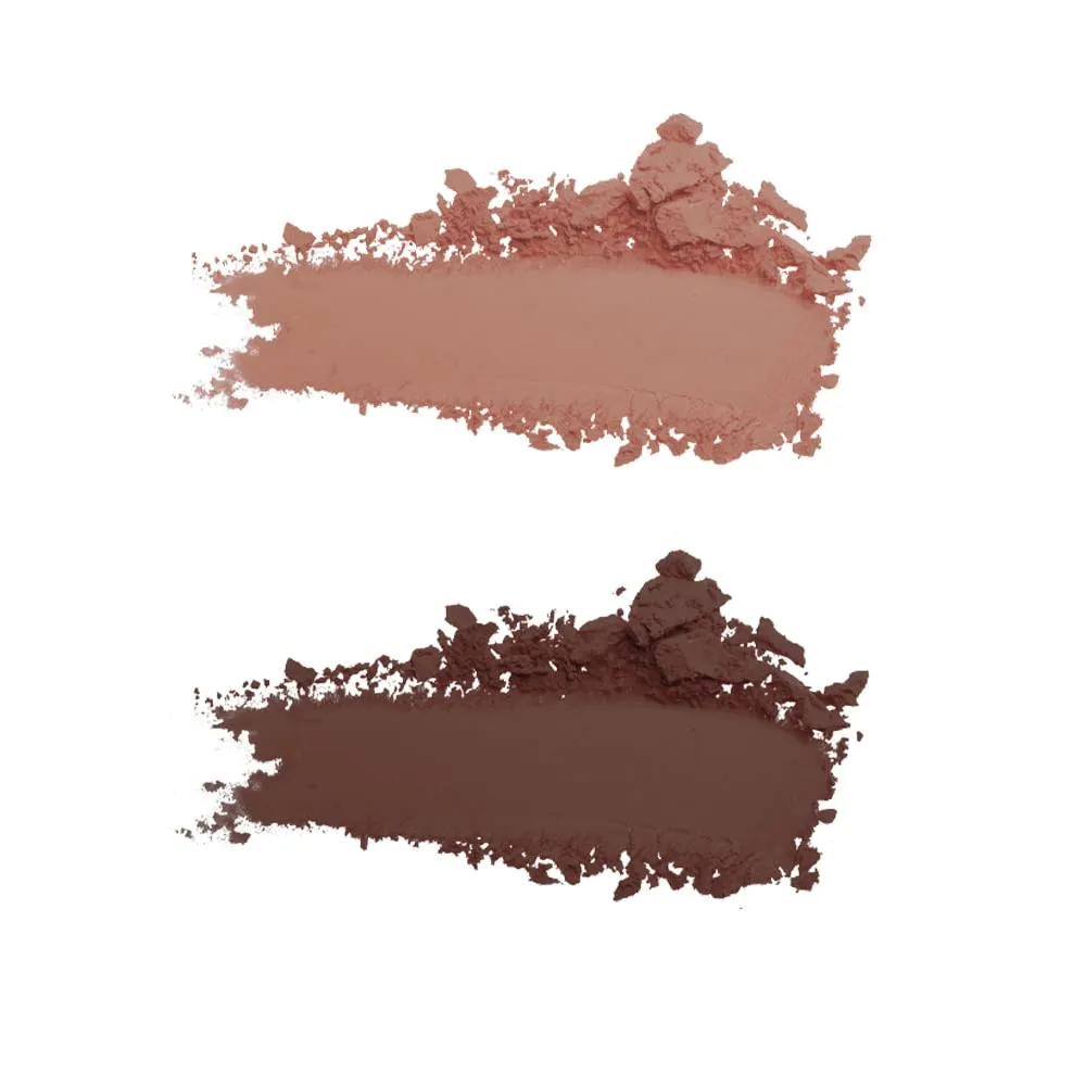 DEAR DAHLIA Paradise Tri-Colored Palette Eyeshadow with Built-in Mirror, COCO DELIGHT, Vegan, Cruelty Free, 8 Free Formula, All-in-one Multi-use Palette, Minimal Fallout, 4g