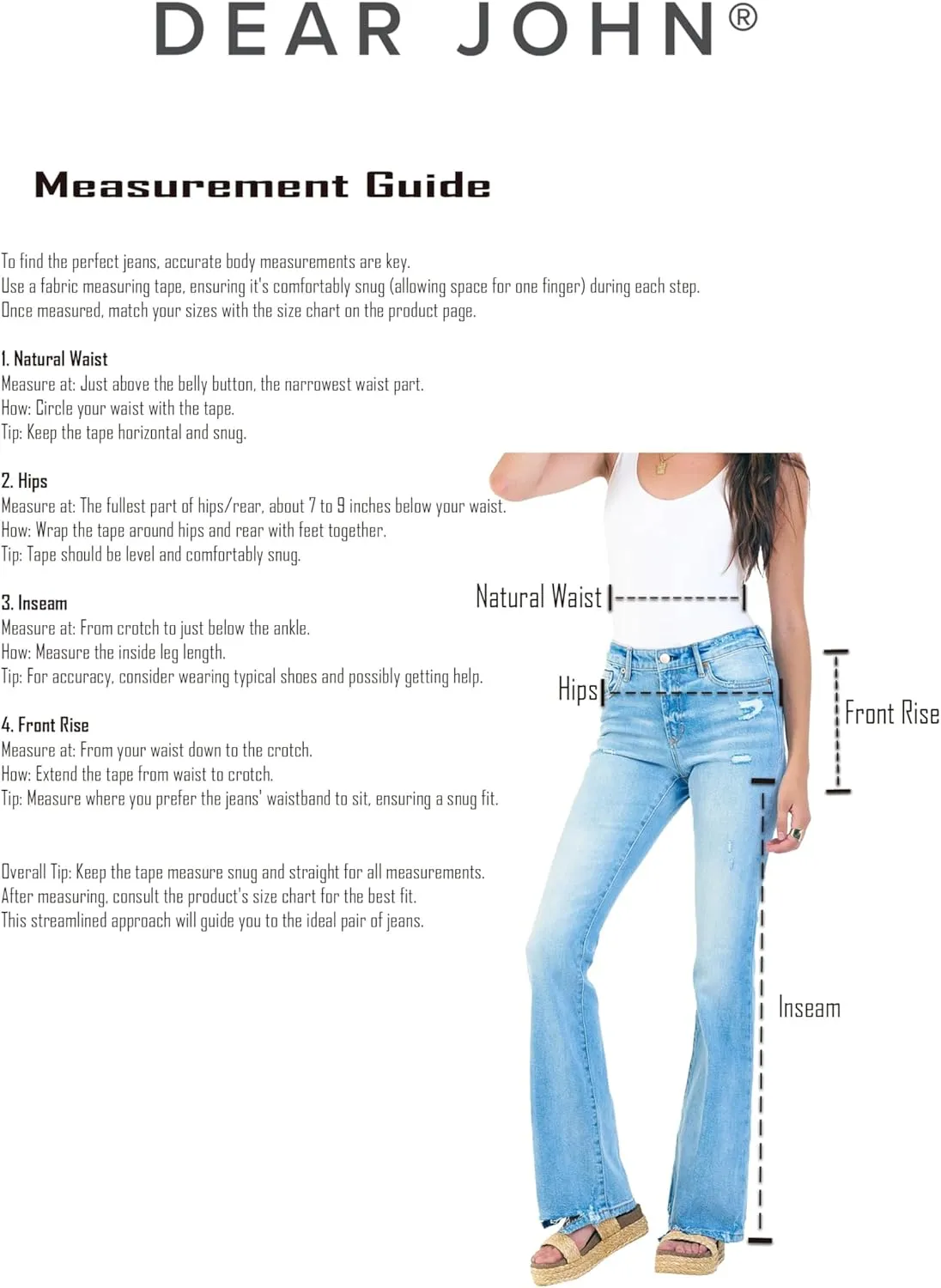 DEAR JOHN Jaxtyn Women's Bootcut Jeans Mid-Rise Midwaisted Full Inseam Comfort Stretch Denim fit