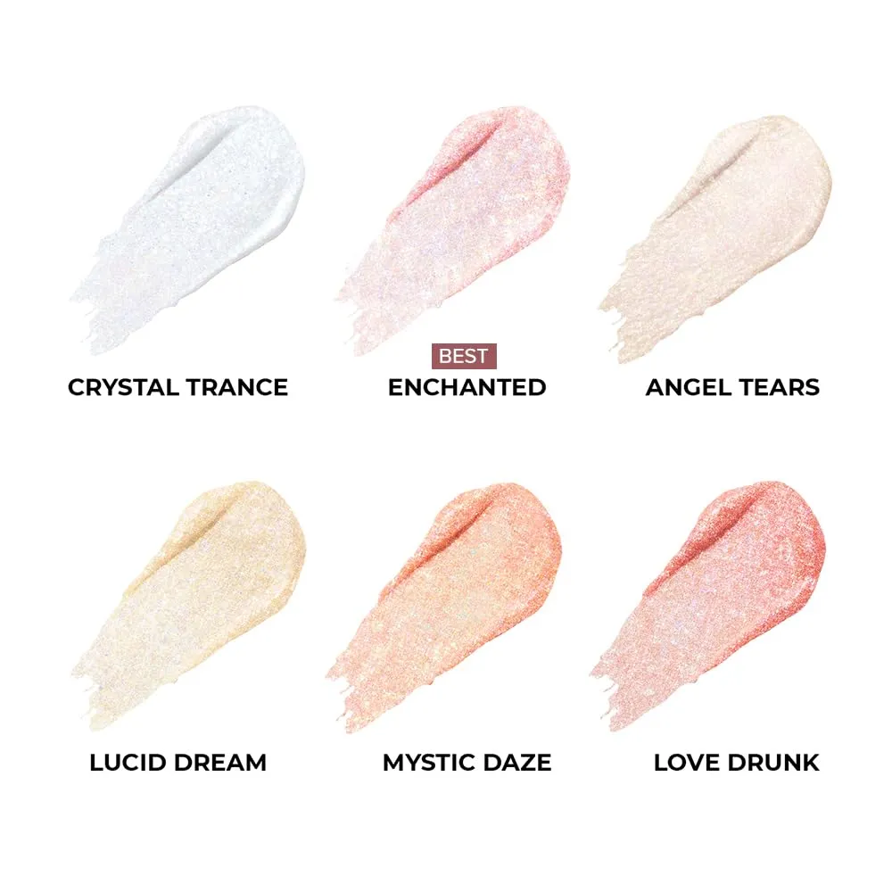 DEARDAHLIA Paradise Shine Eye Sequins ACTRESS Long Lasting Liquid Eyeshadow Glitter Gloss High Shine Pearl, Lightweight, Minimal Fallout, 0.14 Oz