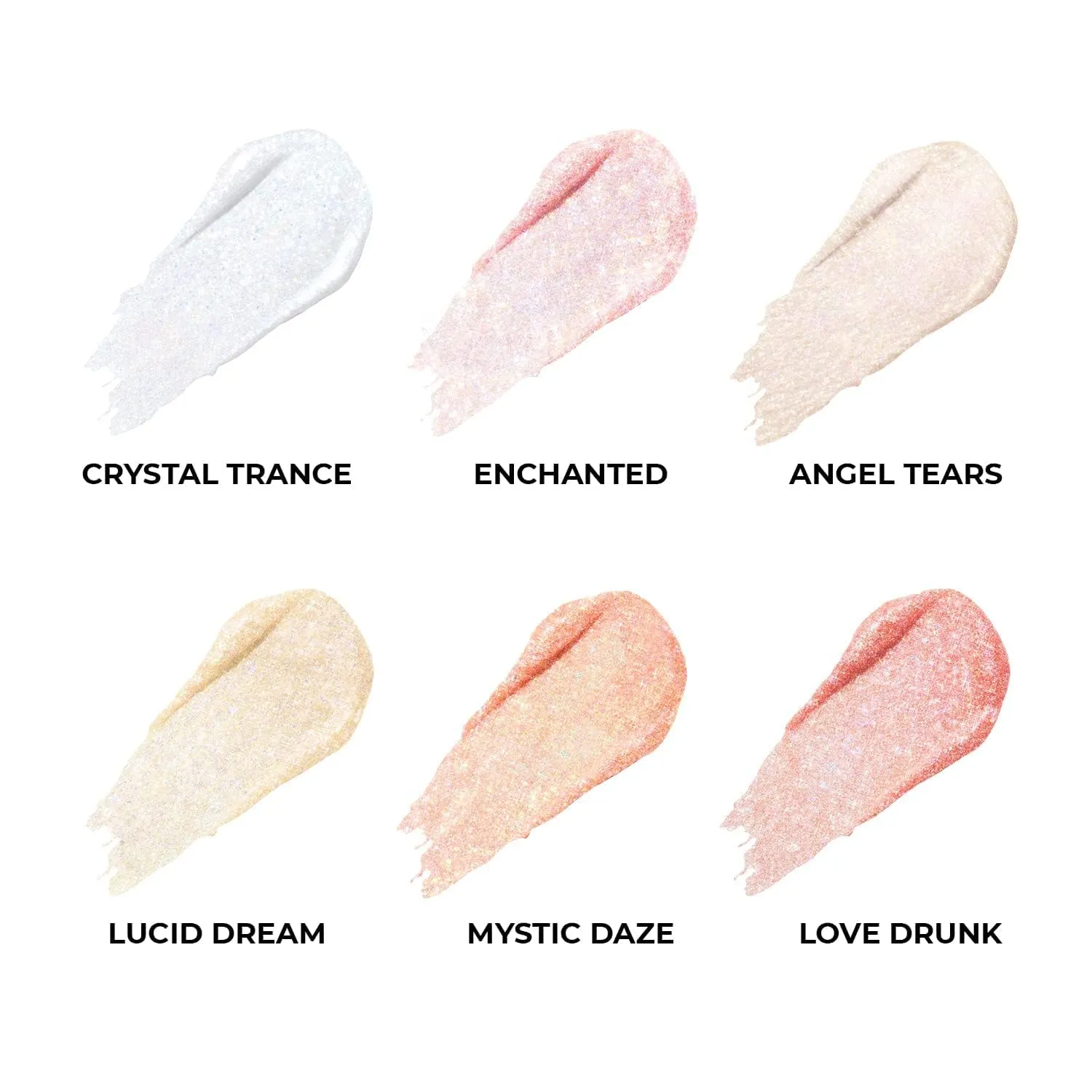 DEARDAHLIA Paradise Shine Eye Sequins MYSTIC DAZE Long Lasting Liquid Eyeshadow Glitter Gloss High Shine Pearl, Lightweight, Minimal Fallout, 0.14 Oz