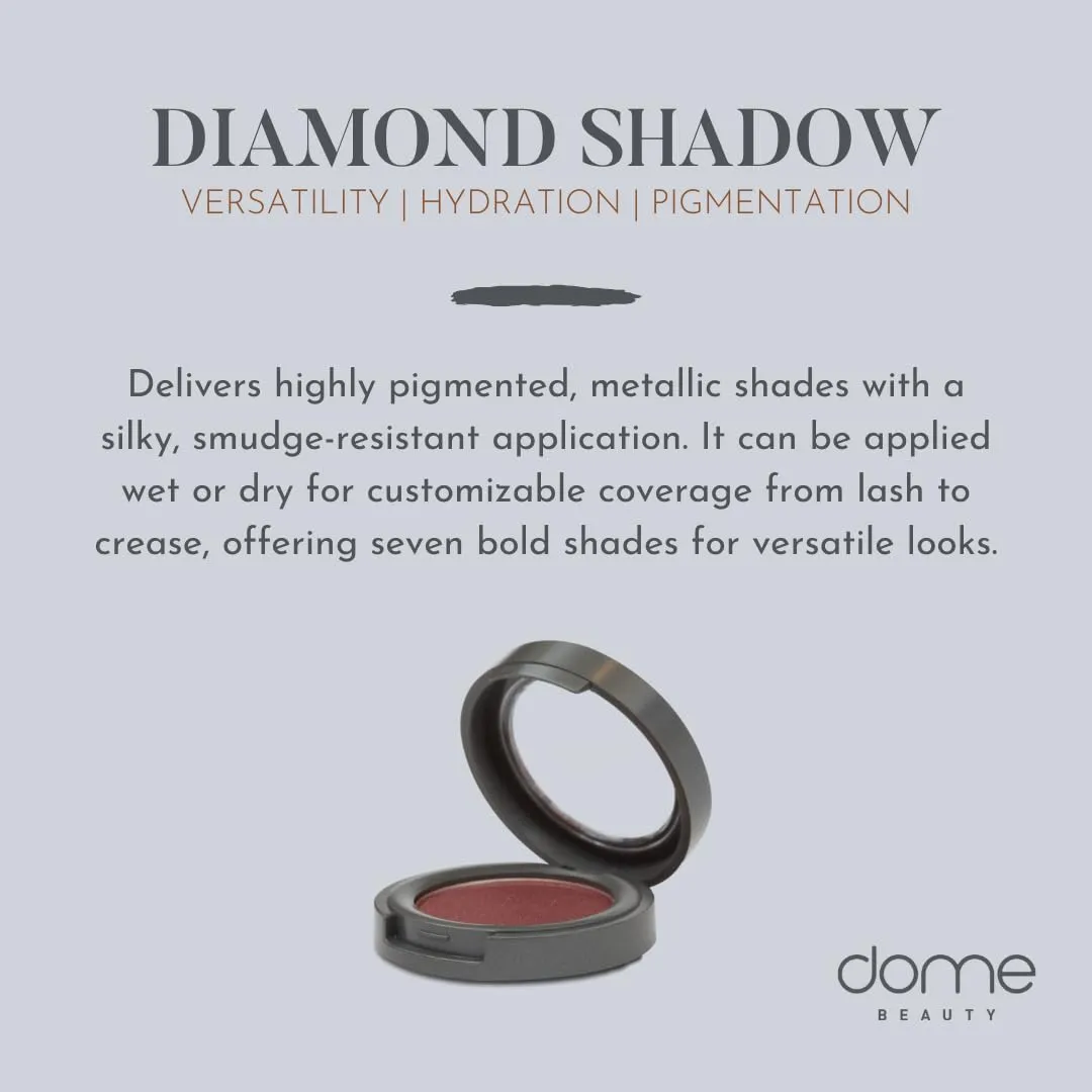 Diamond Eye Shadow - Vegan, Cruelty-Free Shimmer Eyeshadow, Easy-to-Blend Long-Lasting Eye Makeup, Paraben-Free, Sulfate-Free, Natural Metallic Eyeshadow - Gold Dust .07 oz