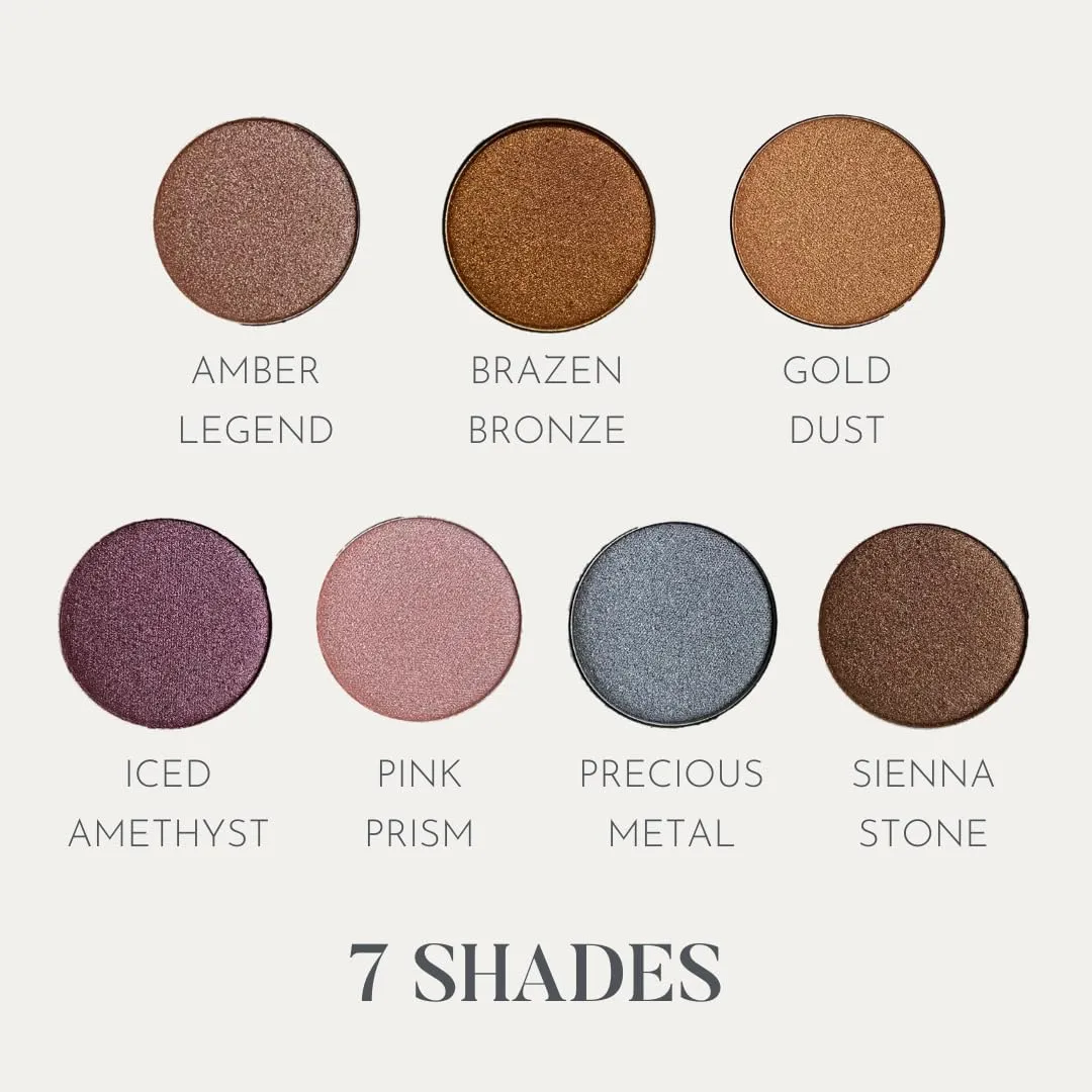 Diamond Eye Shadow - Vegan, Cruelty-Free Shimmer Eyeshadow, Easy-to-Blend Long-Lasting Eye Makeup, Paraben-Free, Sulfate-Free, Natural Metallic Eyeshadow - Gold Dust .07 oz