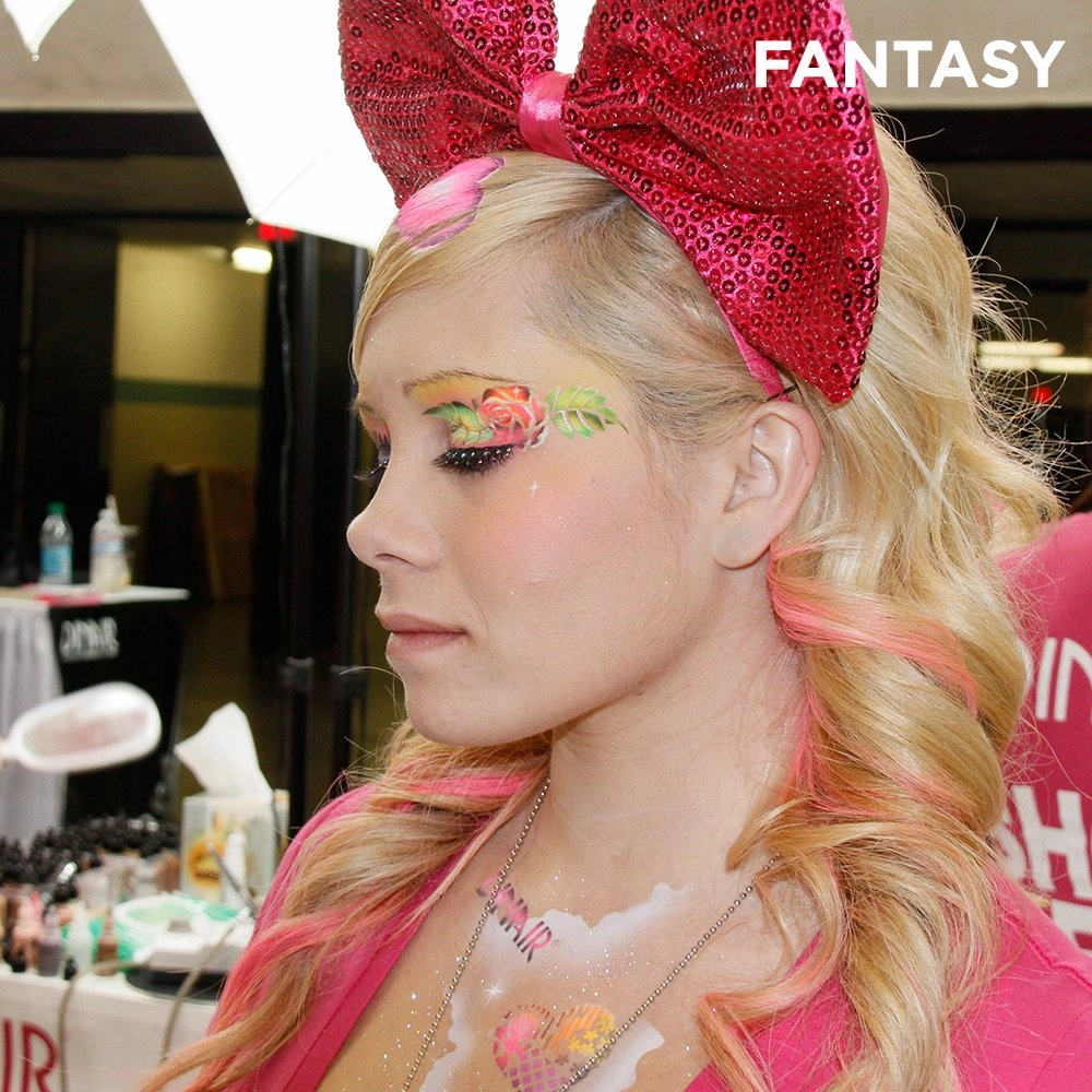 Dinair Airbrush Makeup - Fantasy Bright Colors 4 Face & Body Art - PINK .27 fl oz