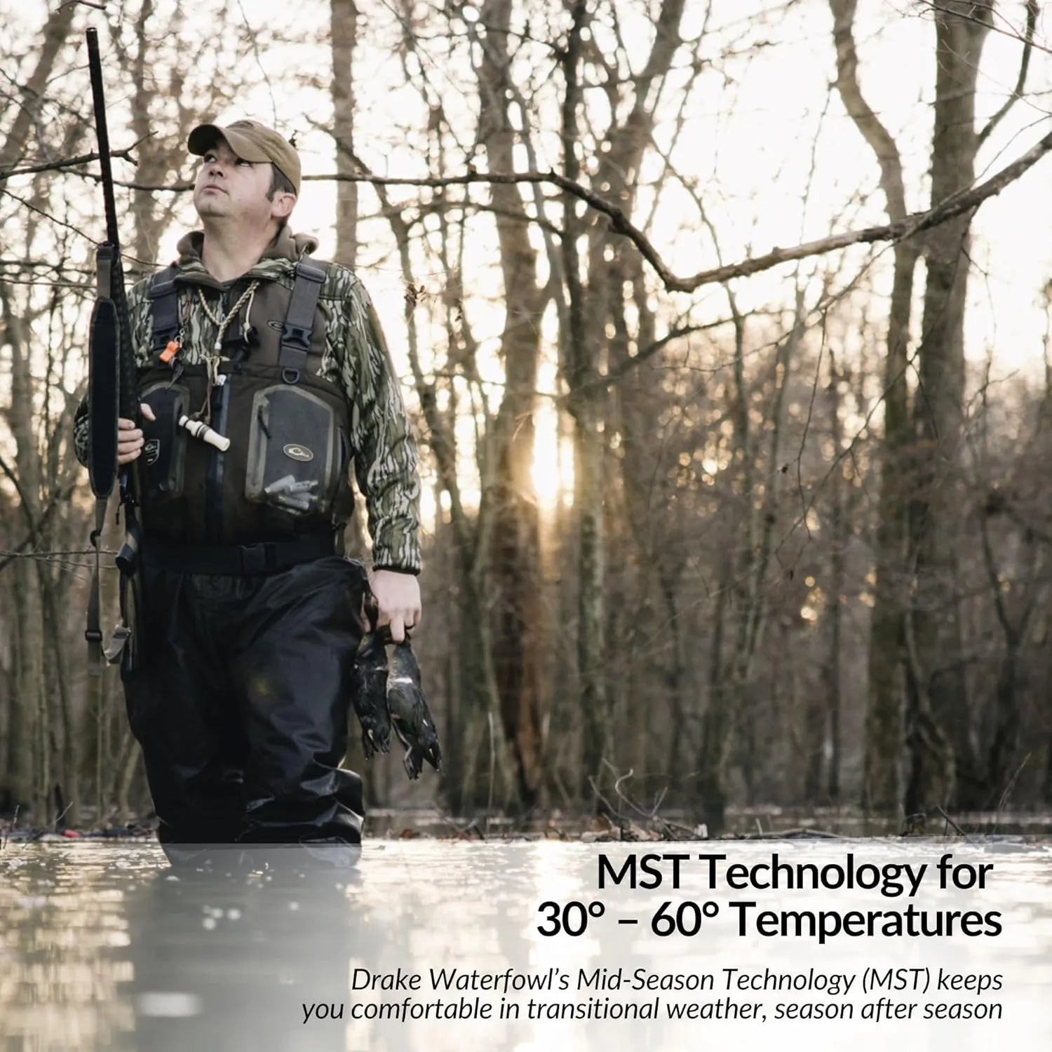 Drake Waterfowl Men's MST Endurance Hunting Warm Quarter-Zip Fleece Lined Hoodie w/Kangaroo Pouch & Magnattach Chest Pocket