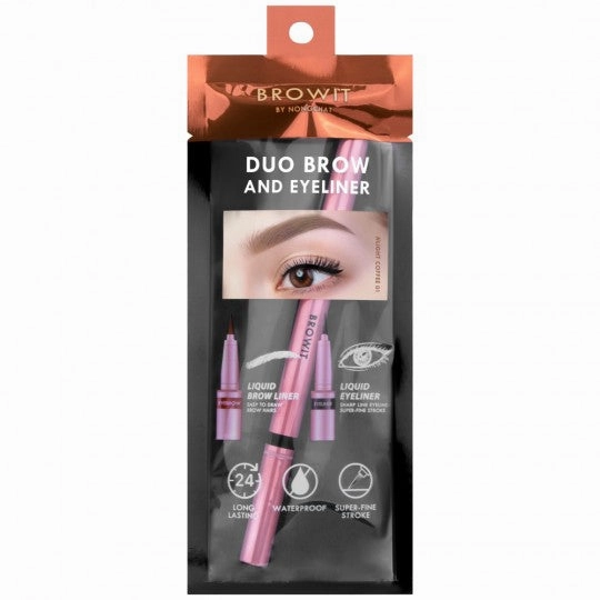 Duo Brow And Eyeliner 0.35ml 0.2ml Browit #Light Coffee 01