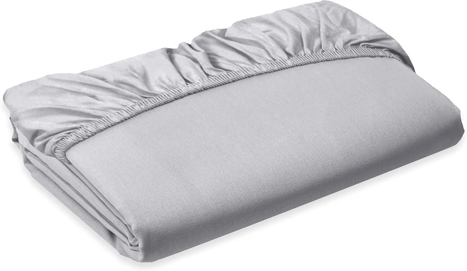 Elegant Comfort Super Soft 1-Piece Single Extra Deep Pocket 1500 Premium Hotel Quality Microfiber Fitted Sheet for High Mattress up to 21" inch with Double Sided Smart Pockets, King, Silver