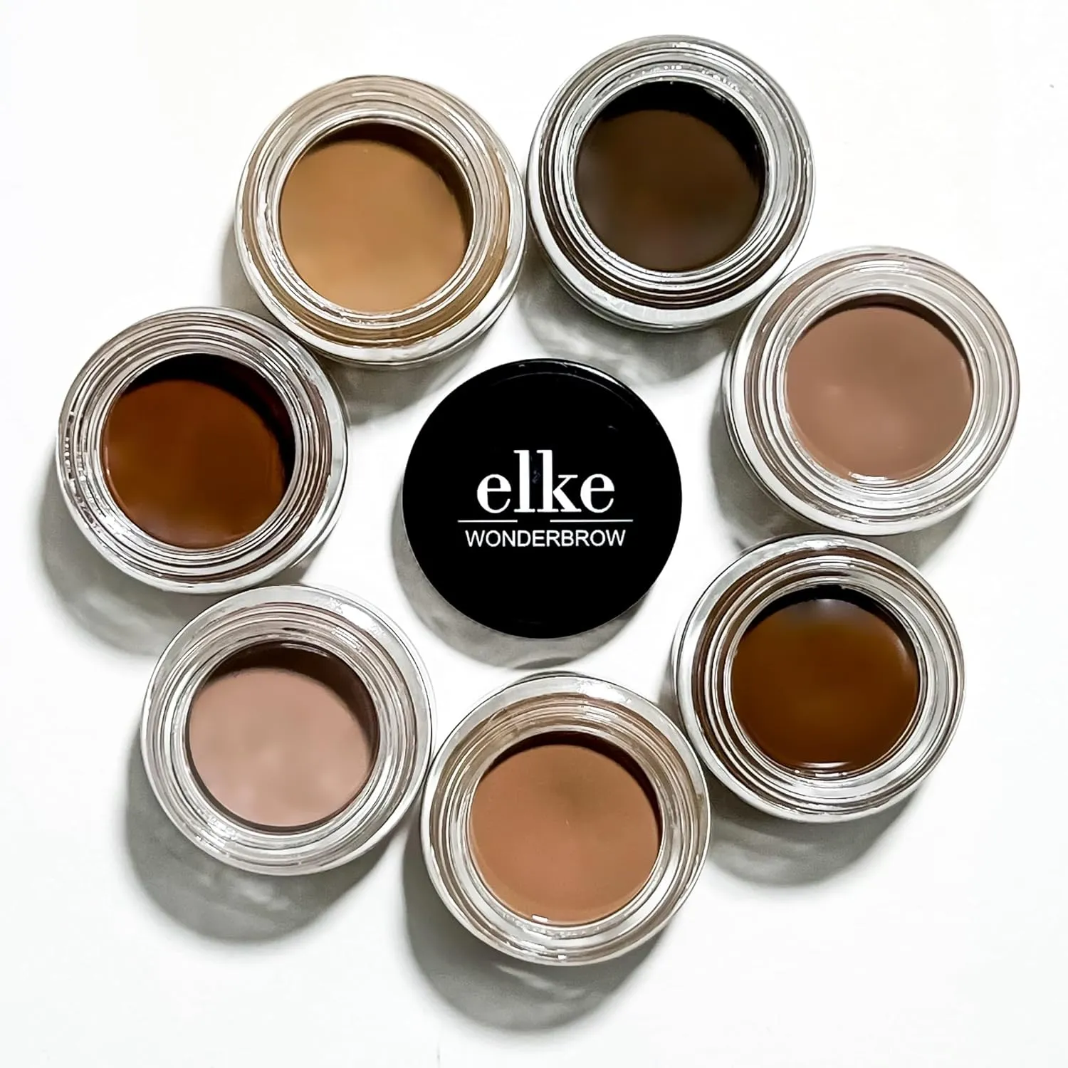 elke WONDERBROW COLORED BROW WAX paraben free colors, defines long lasting hold, water resistant mineral based cream to powder wax (Gisele)