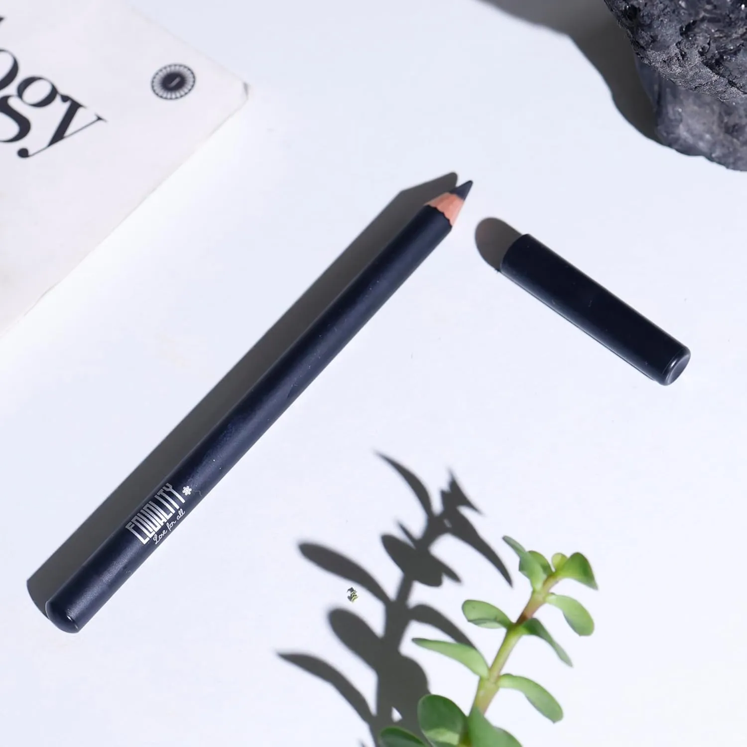 EQUALITY Color Eye Pencil - Eyeliner Pencil, Rich Hyper-Pigmented Color, 12 hour wear, Water resistant, Shine control, Cruelty-free - Pure Black