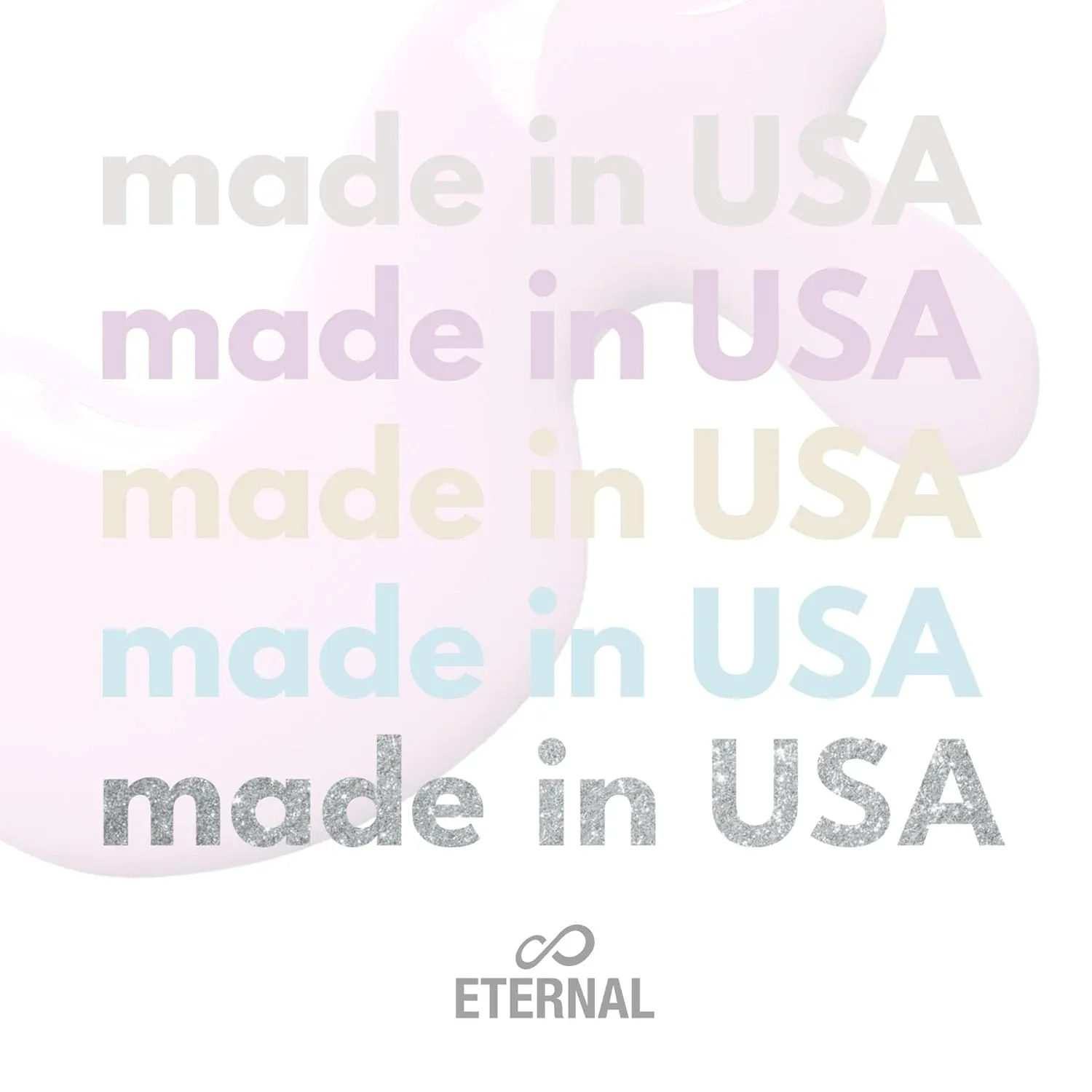 Eternal Light Blue Nail Polish Set for Women (CLASSY SPARKLY) - Glitter Nail Polish Set for Girls - Lasting & Fast Dry Light Nude Nail Polish for Home DIY Mani Pedi - Made in USA, 13.5mL (Set of 5)