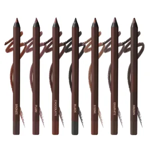 Eyeliner Pencil Waterproof, 24 Hr Waterproof Eyeliner Duo Sharpenable Eye Pencil, No Smudging, Fading, 2 in 1 Eye Liner and Eyebrow Pencils, Smooth and Easy to Color (7pcs)
