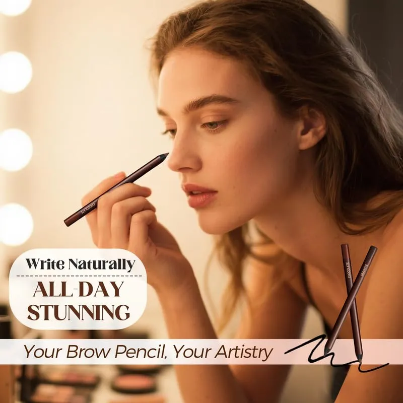 Eyeliner Pencil Waterproof, 24 Hr Waterproof Eyeliner Duo Sharpenable Eye Pencil, No Smudging, Fading, 2 in 1 Eye Liner and Eyebrow Pencils, Smooth and Easy to Color (7pcs)