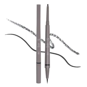 Eyeliner Slim Edge Dual-Tip (01 black) | Smudge/Water Proof, High Pigmented, Long Lasting Liquid and Pencil Eye Liner