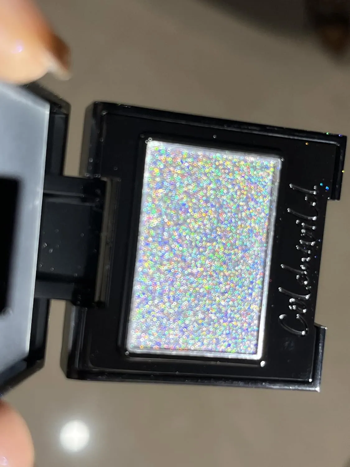 eyeshadow glitter pigment sunsetgalaxy palemoom blue (galaxy)