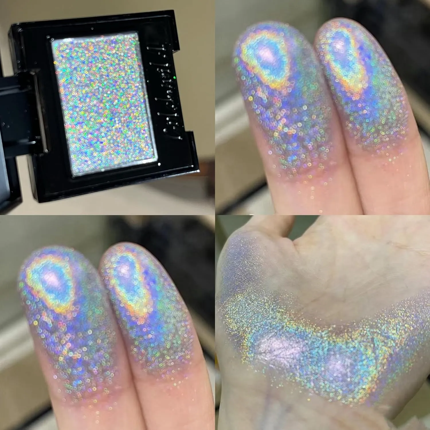 eyeshadow glitter pigment sunsetgalaxy palemoom blue (galaxy)