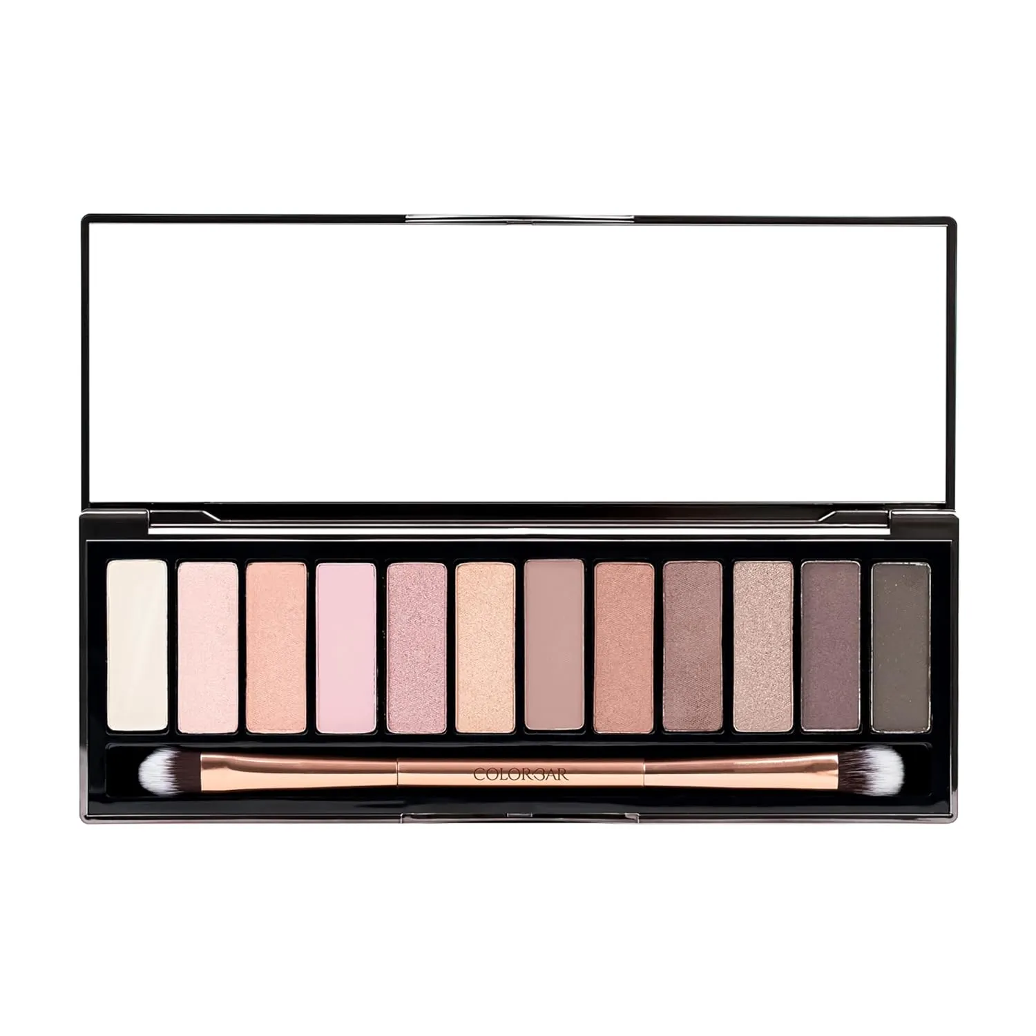 Eyeshadow Palette - Richly Pigmented Glitter Eyeshadow - Crease-Proof and Velvety Smooth - Long-lasting Wear - Just Nude - 0.6 oz