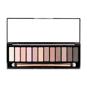 Eyeshadow Palette - Richly Pigmented Glitter Eyeshadow - Crease-Proof and Velvety Smooth - Long-lasting Wear - Just Nude - 0.6 oz