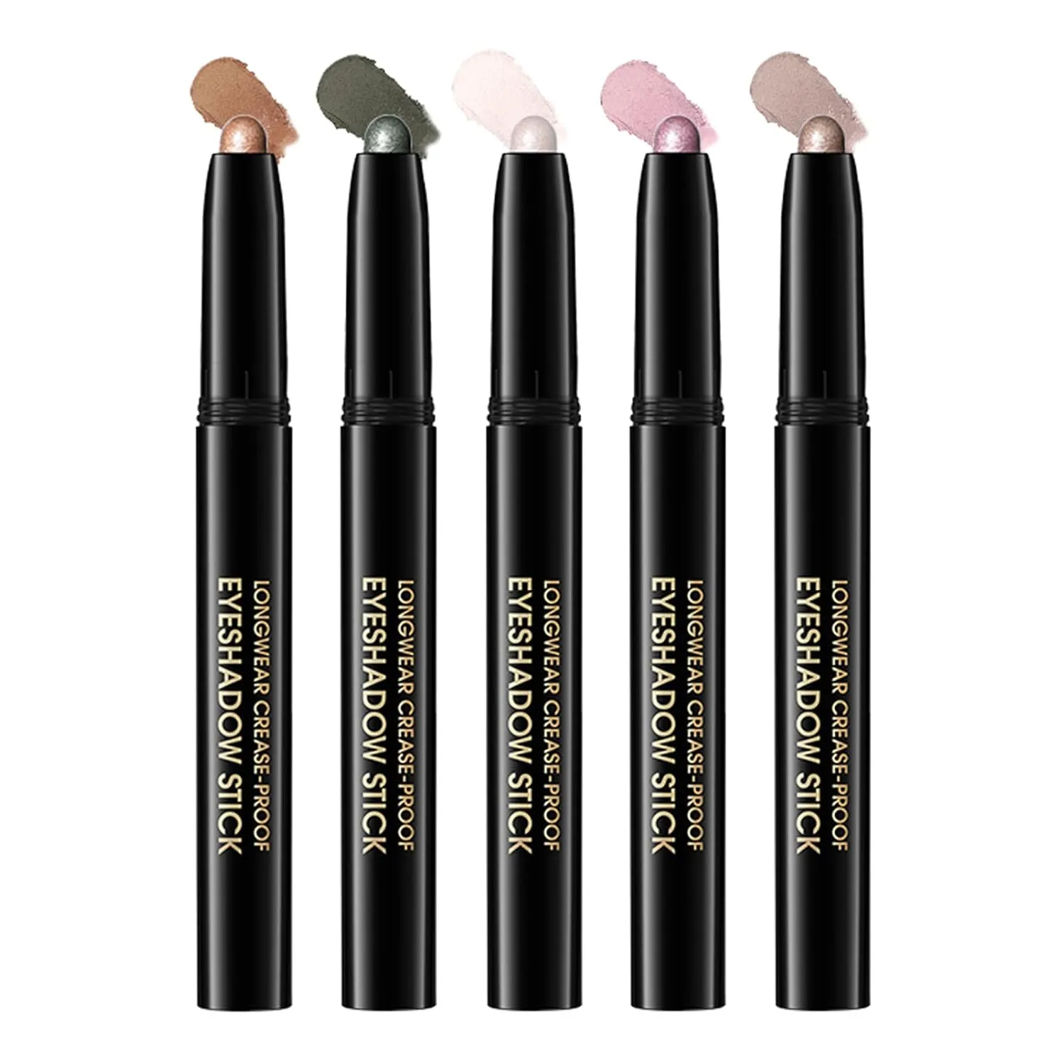 Eyeshadow Stick, Shimmer and Matte Cream Eye Shadow Brightener Sticks Eyeliner Pencil Crayon, Waterproof Long Lasting Eye Highlighter Stick Makeup,0.056 Oz(Shimmer)