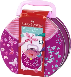Faber-Castell 155537 Felt Tip Pens Connector, Handbag with 33 Pens