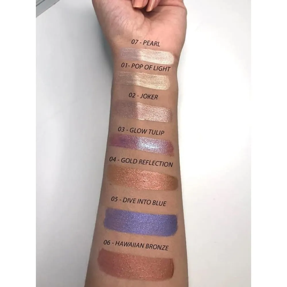 FARMASi Liquid Eyeshadow, Quick-Drying, Easy to Apply, 0.24 fl. oz. / 7 ml (Hawaiian Bronze)