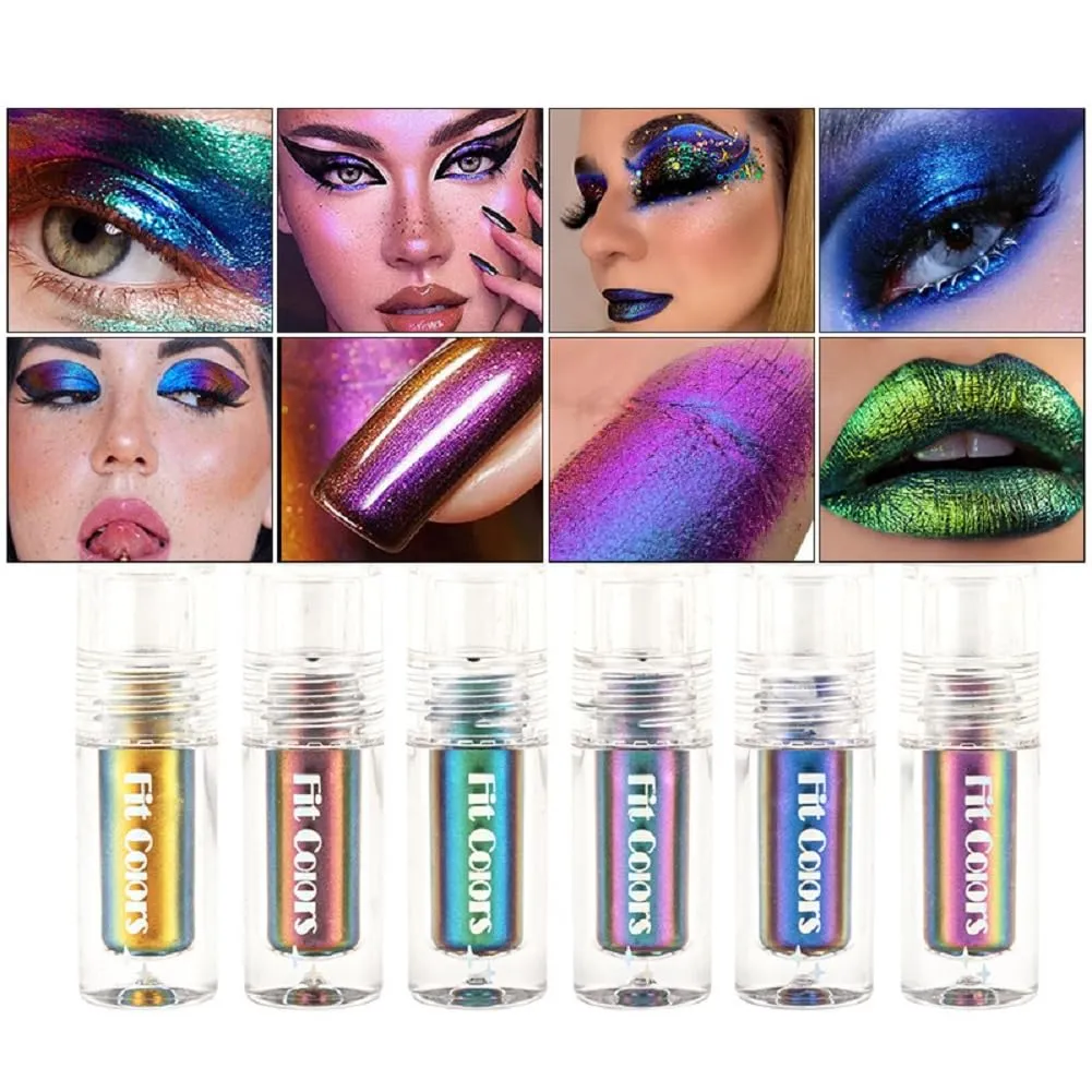 Fit Colors Optical Chameleon Eyeshadow Liquid Light Change Highlight Film Forming Eyeshadow Liquid Lip Liquid (6)