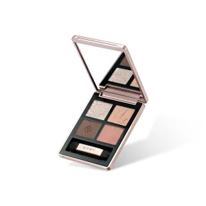 FLORASIS Butterfly Glitter Quad Eyeshadow Palette (02 Peach Haze, 1 Count)