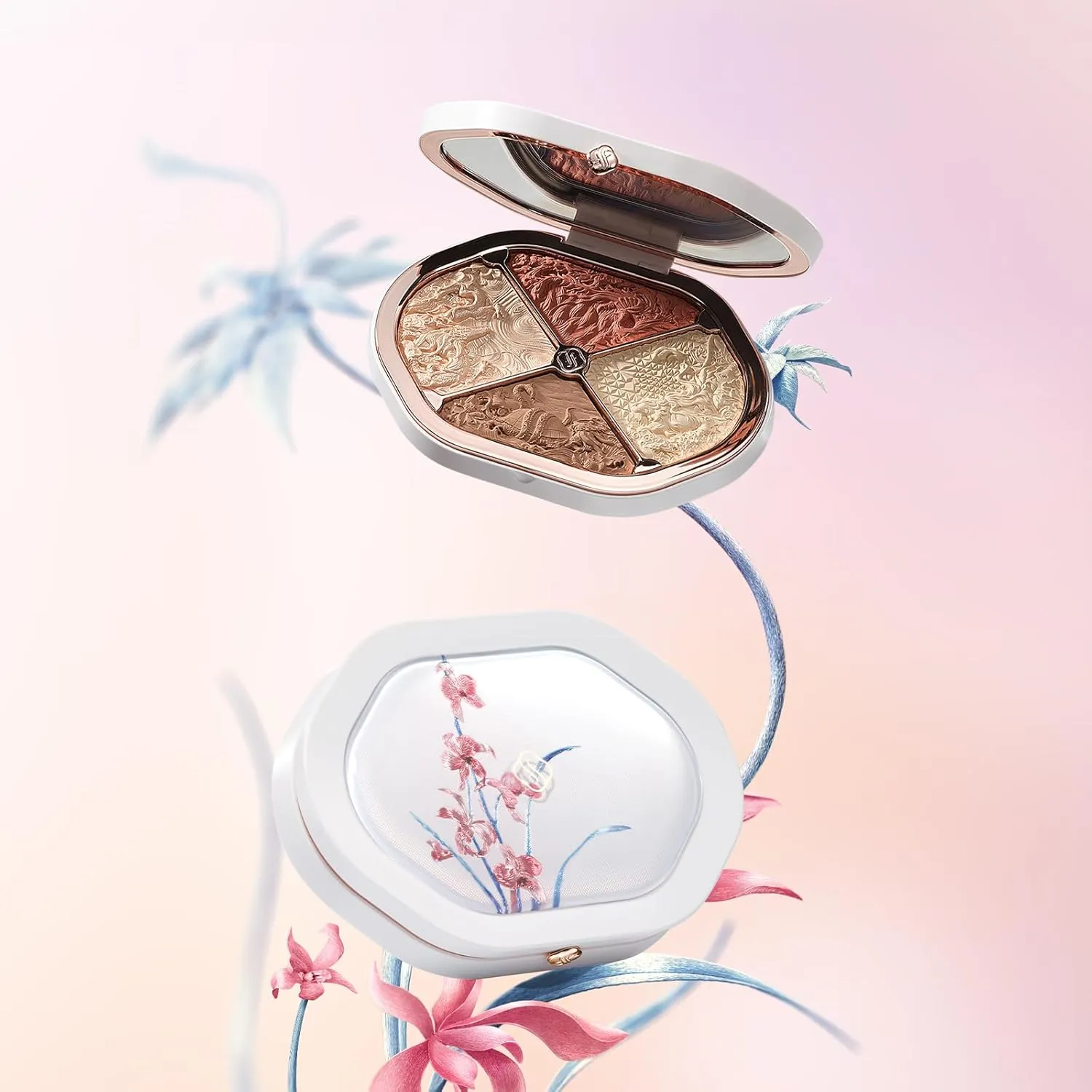 FLORASIS Eastern Beasts Sculpting Makeup Palette (Ode to Embroidery) (02 Eastern Beast, 1 Count)