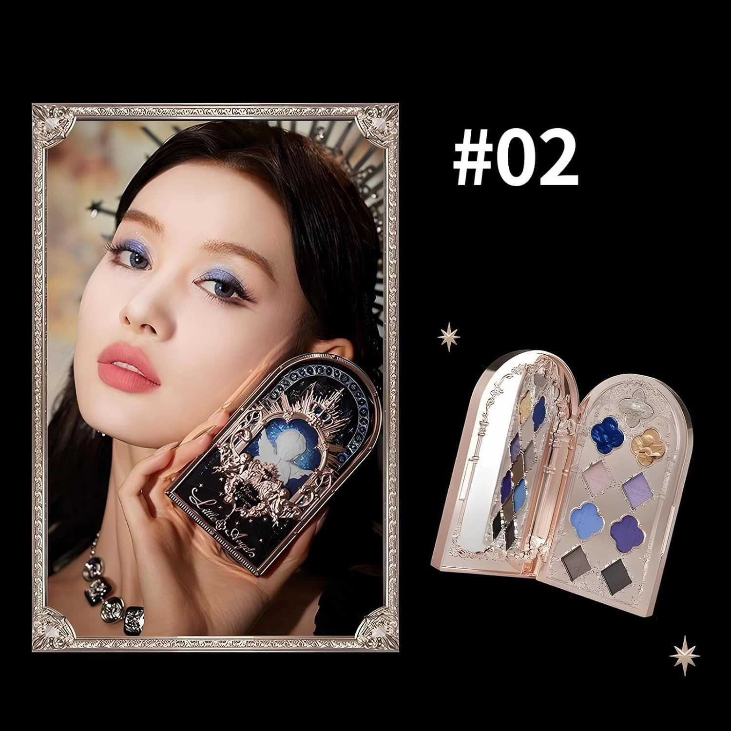 Flower Knows Swan Ballet Eyeshadow Palette Matte Fine Shimmer Pearl Face Palette 6 Colour Glitter Eye Shadow (C05)