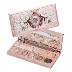 Flowerknows Strawberry Cupid Collection Facial Complexion Palette Blush Eyeshadow Highlighter Flower Know Face Bronzer Palette (C02)