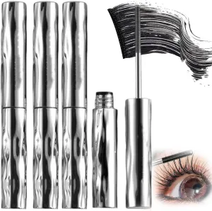 FOLENZU Laidanyou Small Steel Tube Mascara, Steel Tube Mascara Wand, Steel Tube Mascara Primer, Steel Pipe Eyelash Primer, Steel Tube Eyelash Primer, 3D Curling Eyelash Iron Mascara, Lengthening