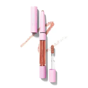 Formula Z IAmSoPretty Eye Shadow Stick - Dual-Ended, Glitter Eyeshadow Crayon and Liquid - Vitamin E, Castor and Avocado Oil - Pretty Magic - 0.7 oz