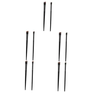 FRCOLOR 15sets Angled Eyeliner Eyebrow Brush Precision Makeup Brushes for Seamless Eyeliner Brow Filling Portable for Beginners Professionals