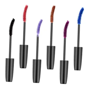 FRCOLOR 6pcs Colorful Mascara Lengthening Makeup Tool for Women Effortless Application No Clumps Eyelash
