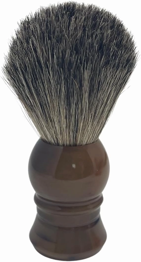 G.B.S Pure Badger Shaving Brush, Extra Soft Bristles, Holds More Lather, Generates Great Lather, Horn Resin Design Handle - Perfect for Shaving Soap, Shave Cream, Gels, Foams
