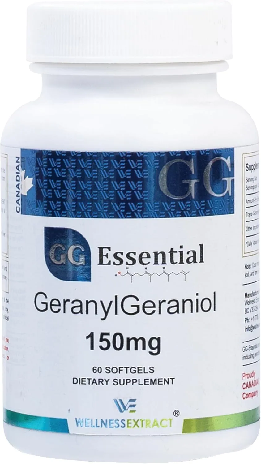 GG Essential Annatto Derived Dietary Supplement for Statin Users, Pack of 60 Softgels Capsules 150mg