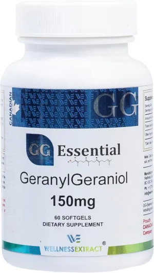 GG Essential Annatto Derived Dietary Supplement for Statin Users, Pack of 60 Softgels Capsules 150mg