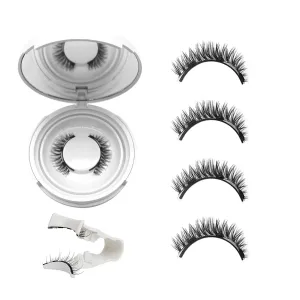 Giani Magnetic Eyelashes with Applicator, Magnetic Eyelashes Natural Look,Reusable Magnet Lashes No Glue Needed Soft Lashes Kit(Fuller Fuller)