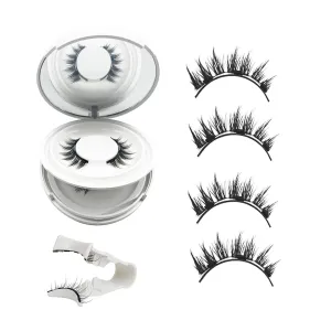 Giani Magnetic Eyelashes with Applicator, Magnetic Eyelashes Natural Look,Reusable Magnet Lashes No Glue Needed Soft Lashes Kit(Simple Simple)