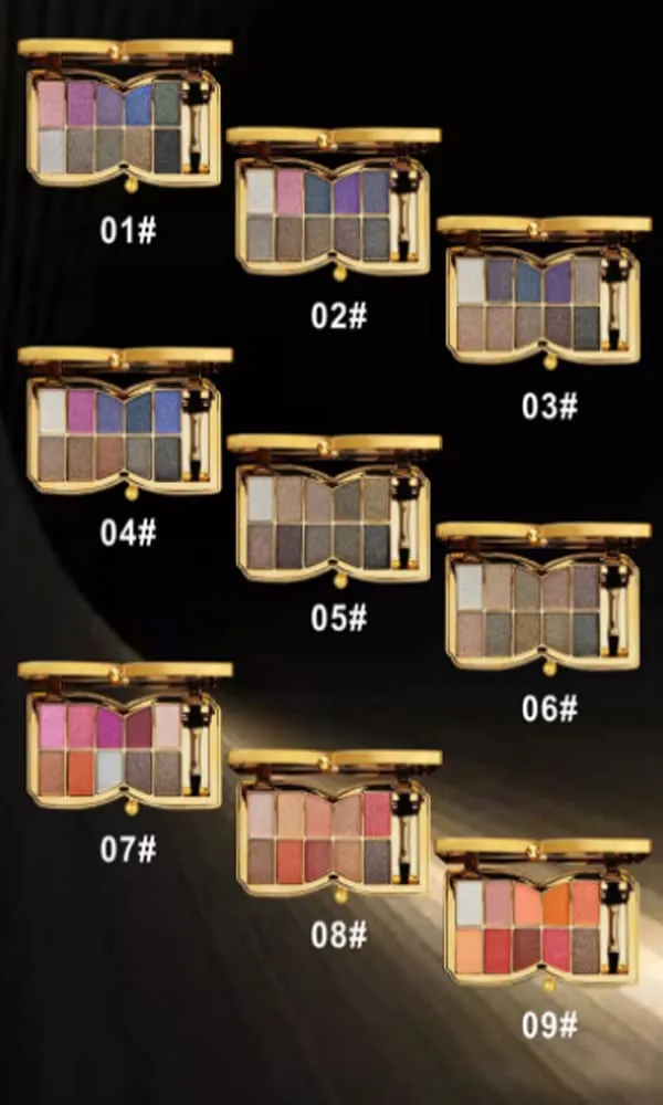 Gold Eye Shadow Eyeshadow Palette Shimmer - 10 Colors Sparkly Eyeshadow Glitter Highly Pigmented Long Lasting Waterproof Sweatproof Professional Nudes Warm Natural Neutral Smoky Cosmetic(#02)