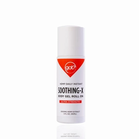 Got Hemp? Daily Instant SoothingX Body Gel Roll-on | Neck Shoulders Arms Back Hips Thighs Knees Calves Feet | Ultra Strength, 3oz (Single)