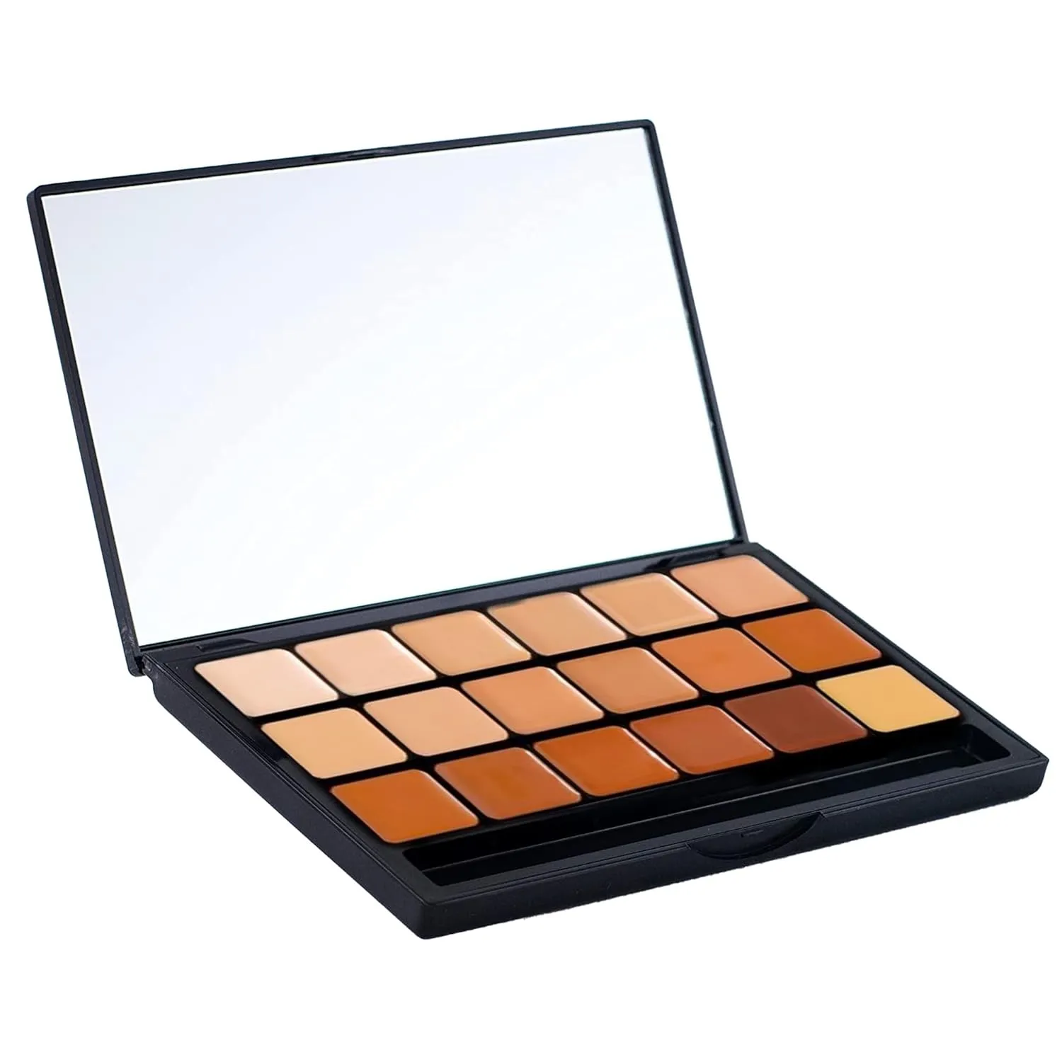 Graftobian HD High-Definition Super Palette - Foundation Palette W/Makeup Sponge, Professional Face Cream Palette, Contour & Coverage Face Makeup, Artist Kit Addition, Warm