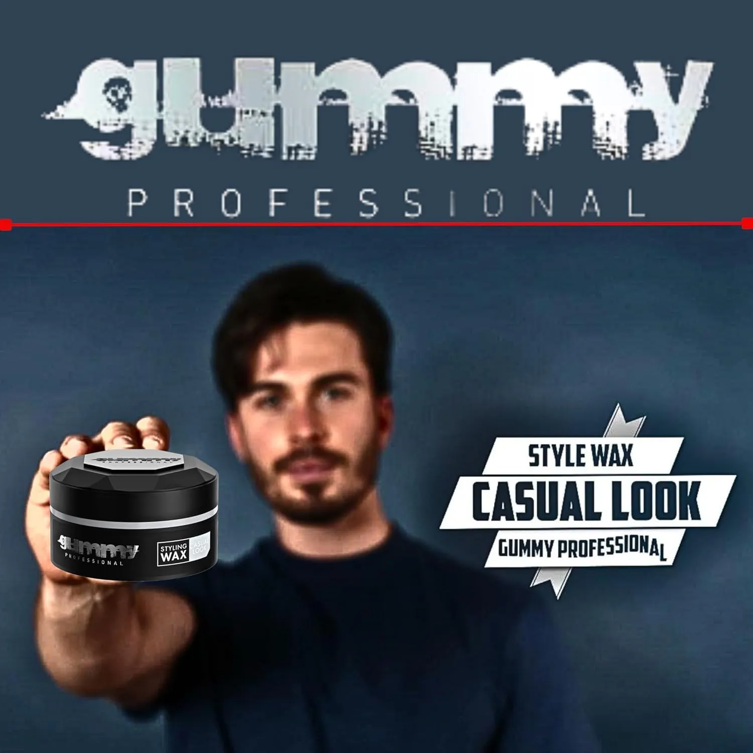 Gummy Casual Look Hair Styling Wax 5.07 fl.oz - Matte Look, 150 ml (Pack of 3)