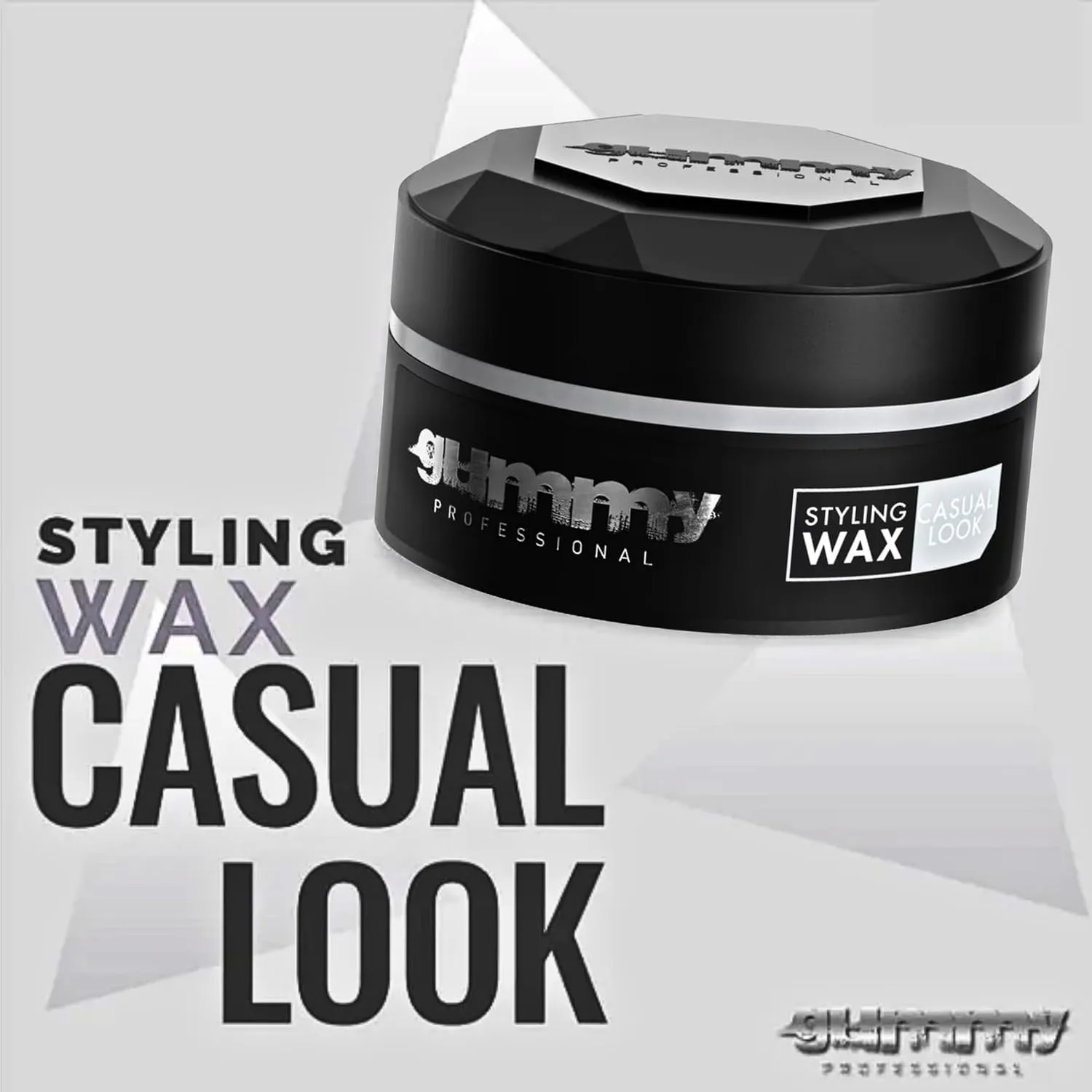 Gummy Casual Look Hair Styling Wax 5.07 fl.oz - Matte Look, 150 ml (Pack of 3)
